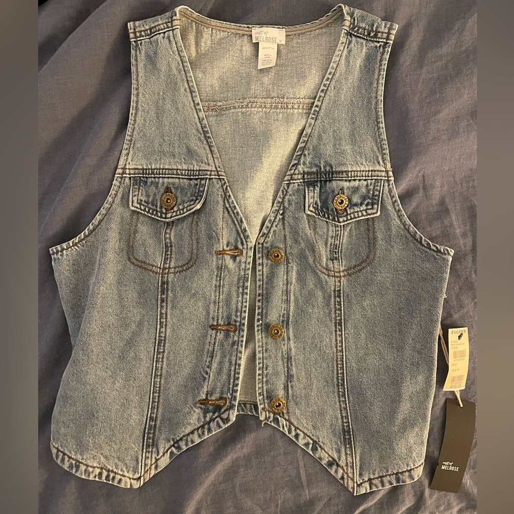 Denim Vest Never Worn